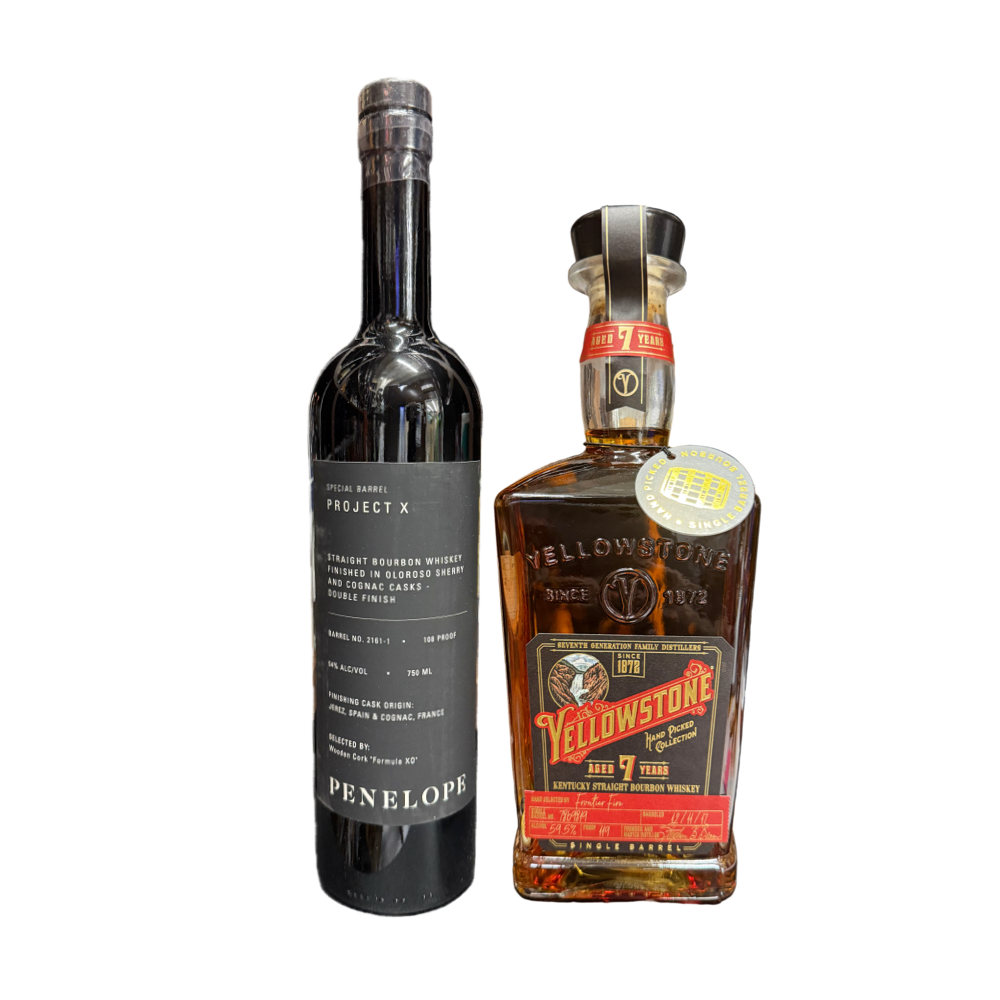 Penelope Project X & Yellowstone 7 Year Wooden Cork Barrel Selection Bundle